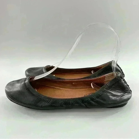 Lucky brand womens flats size 6 36 black leather balletcore - Picture 5 of 14
